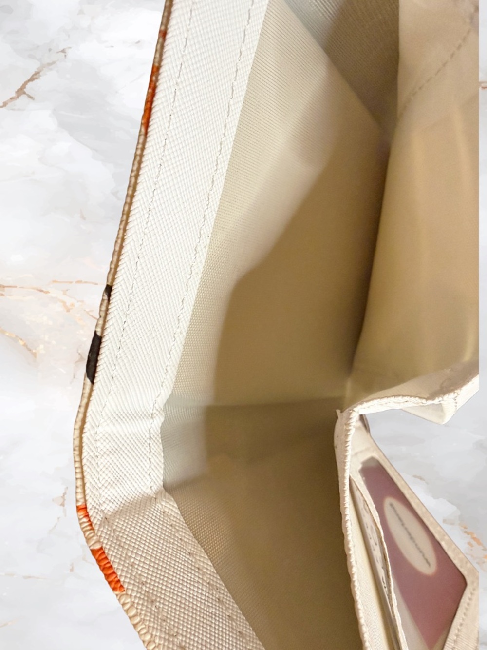 NWT Monogram Inspired Vegan Trifold Wallet Compact Snap Closure - Picture 7 of 8